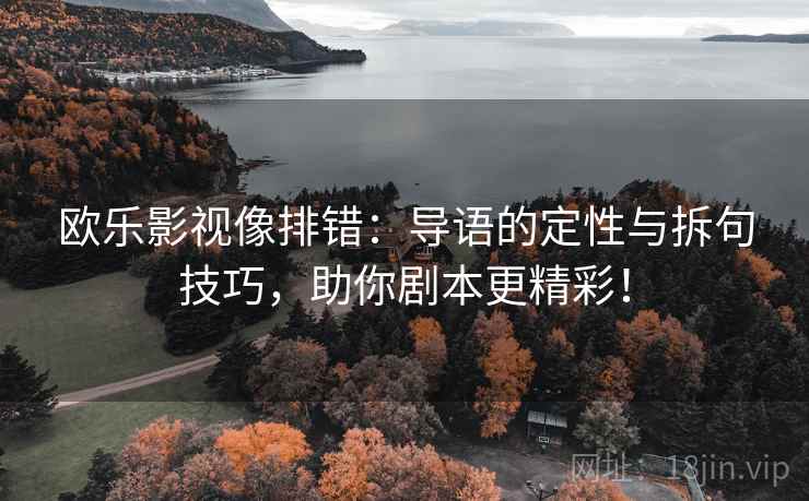 欧乐影视像排错：导语的定性与拆句技巧，助你剧本更精彩！