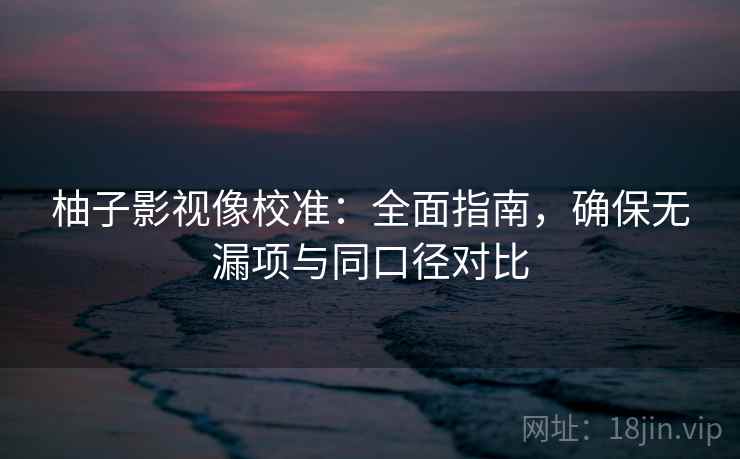 柚子影视像校准：全面指南，确保无漏项与同口径对比