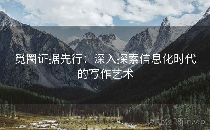 觅圈证据先行:深入探索信息化时代的写作艺术